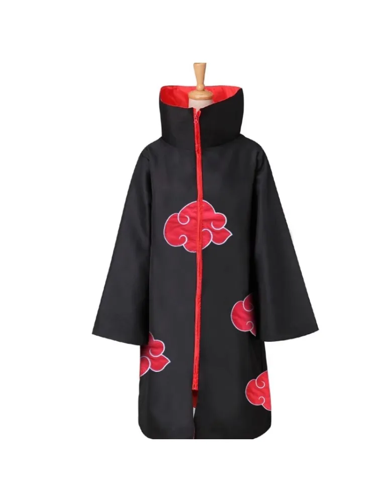Nowy kostium cosplay Naruto Uchiha Obito, kreatywny, z wysoką wartością kolorystyczną, rekwizyty z animacji, maska z nici, jadeitowy pierścień. — 2