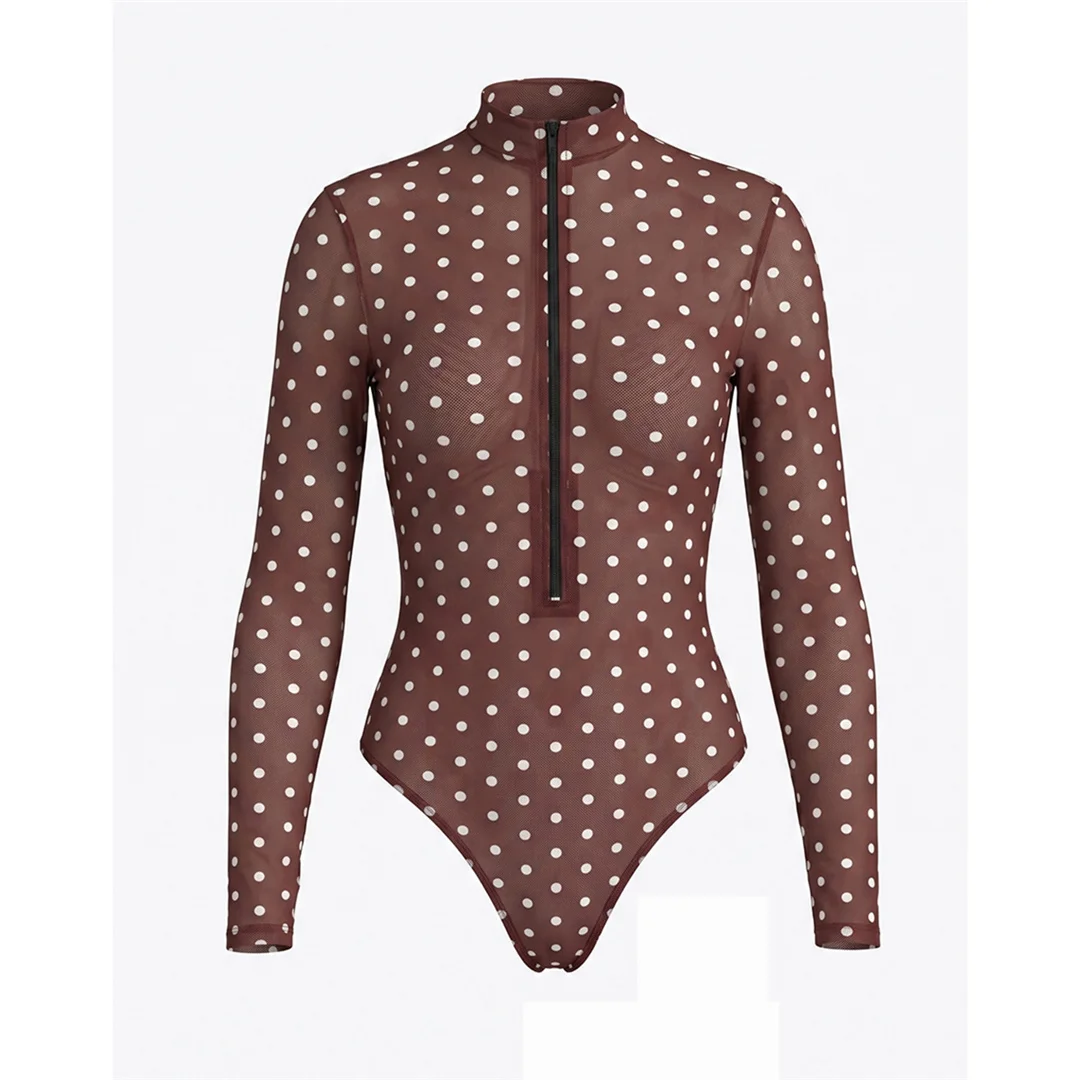 S - XXL, einteiliger Badeanzug mit langen Ärmeln und Reißverschluss, Hosen, Damen-Badebekleidung, gepolsterter Badeanzug, Badeanzug, Modell V8363. – Detail 10