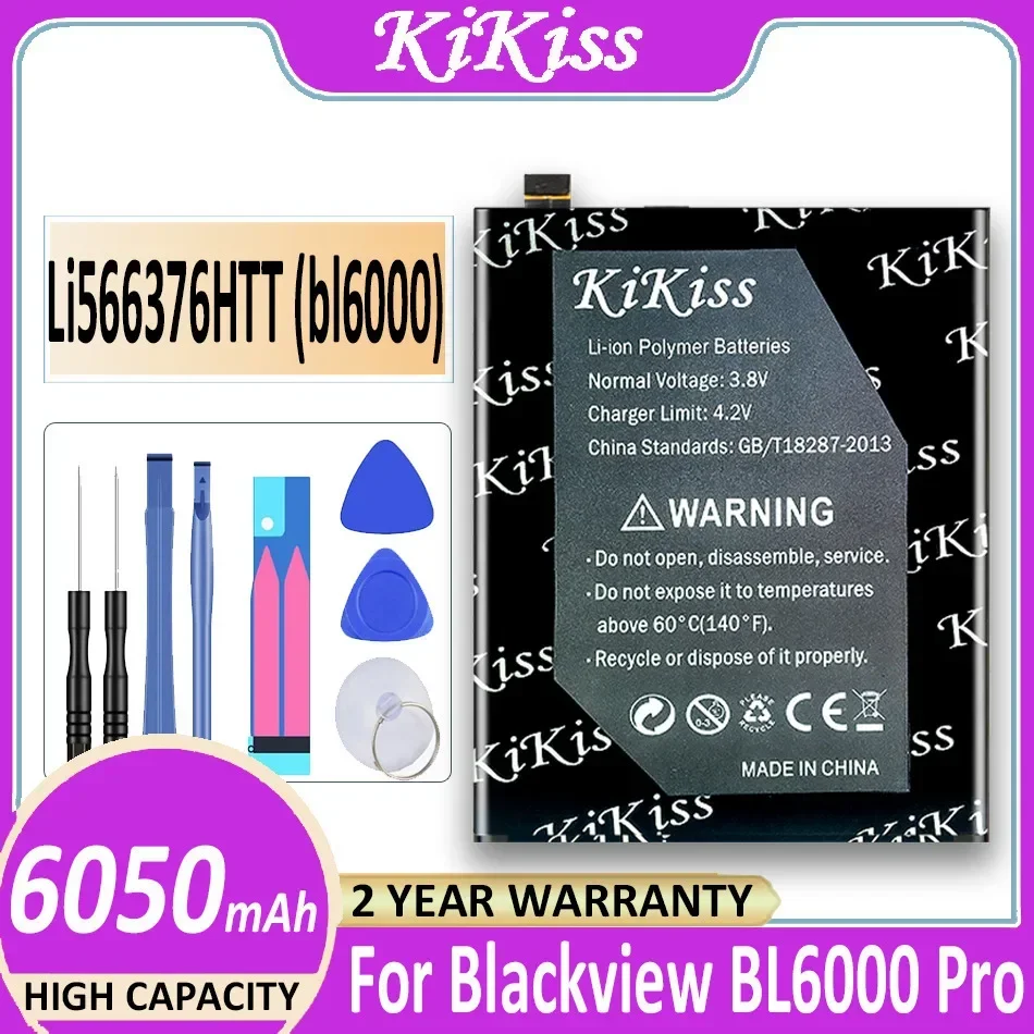 

6050mAh KiKiss Battery Li566376HTT (bl6000) for Blackview BL6000 Pro BL6000Pro Bateria