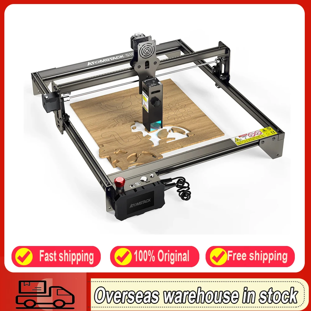 ATOMSTACK S10 Pro CNC Desktop DIY Laser Engraving Cutting Machine with 410x400mm Engraving Area Fixed-Focus Ultra-thin Laser