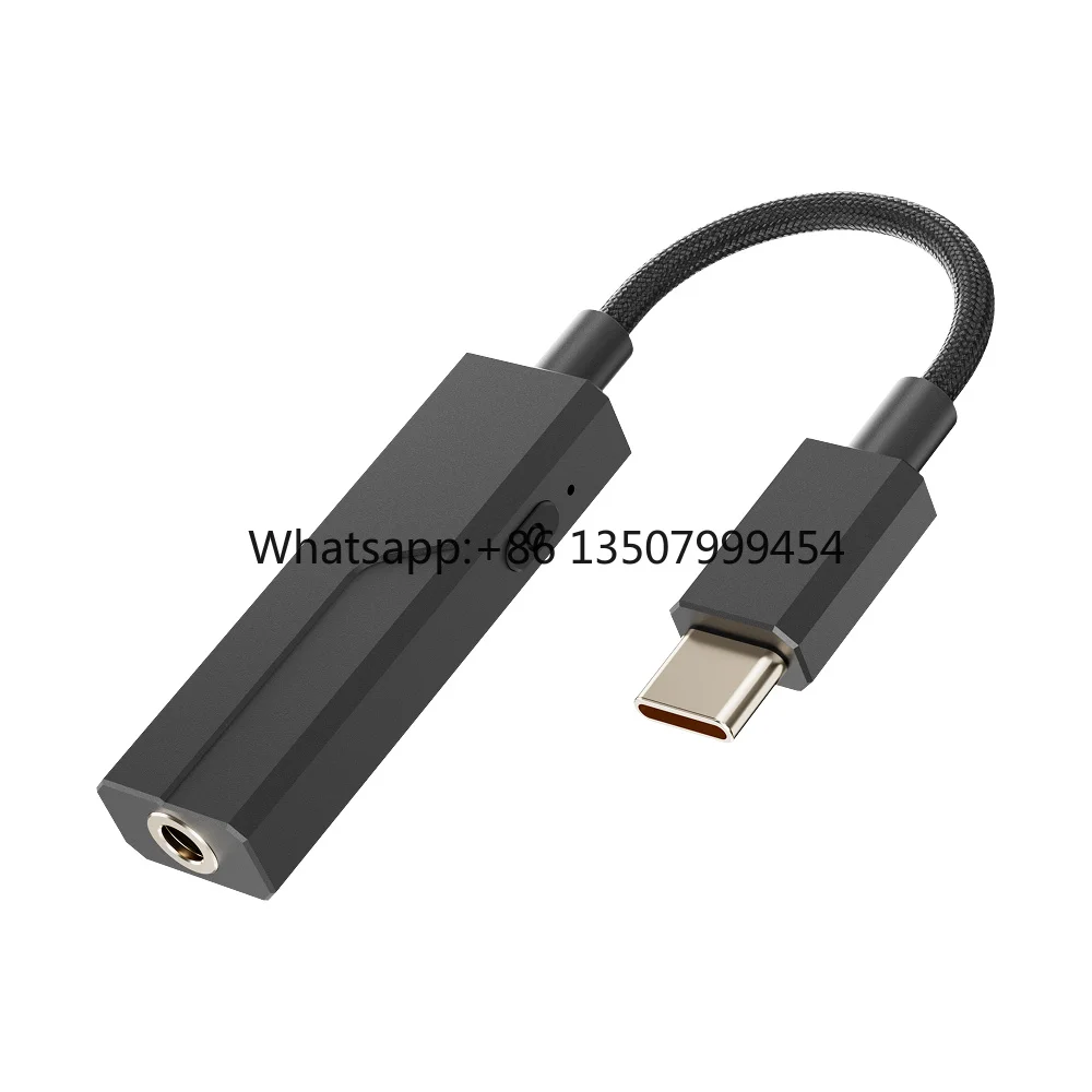 

Kevlar Braided Cord Hi-Res DAC Amplifier for Headphones USB-C Digital-to-Analogue Audio Converter with CS43131