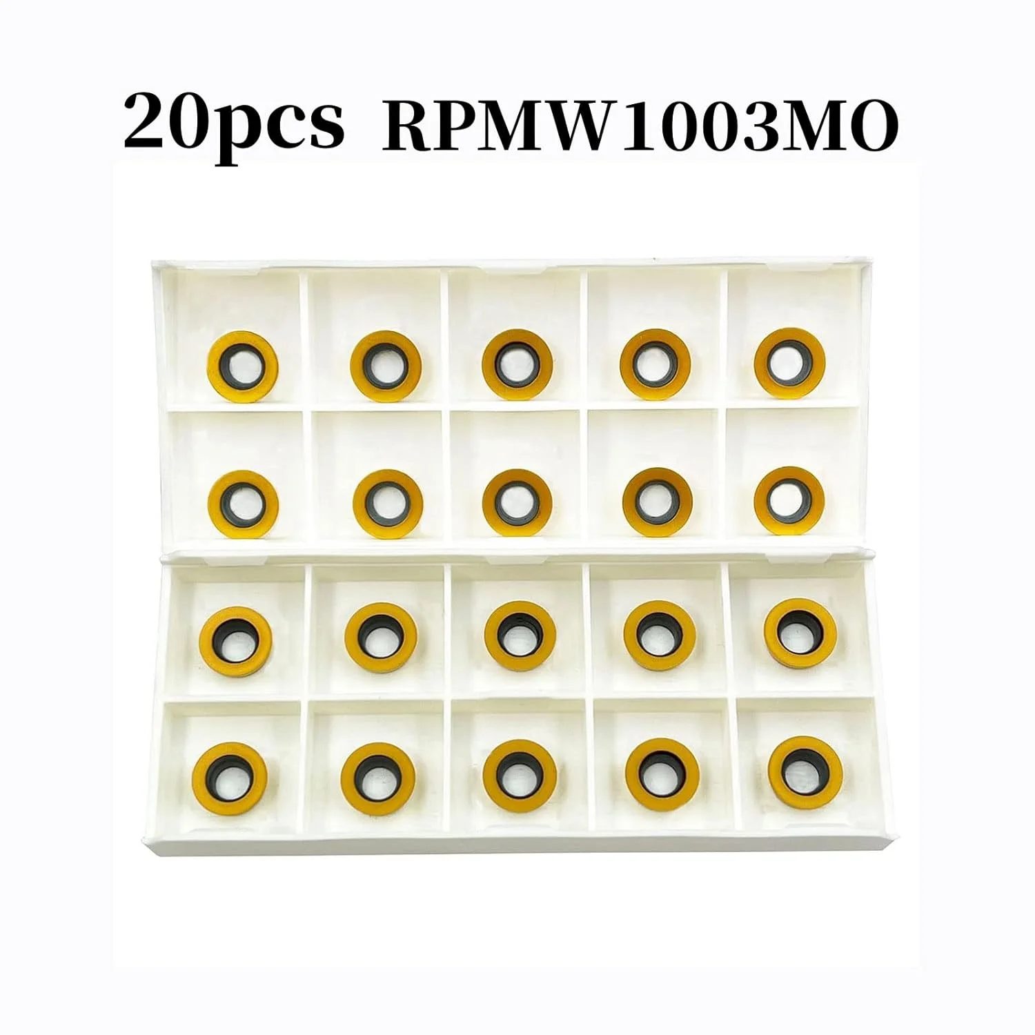 20PCS RPMW1003MO R5 Carbide Milling Inserts Indexable Milling RPMW1003 Carbide Inserts for SRDPN Indexable Carbide Milling Turni