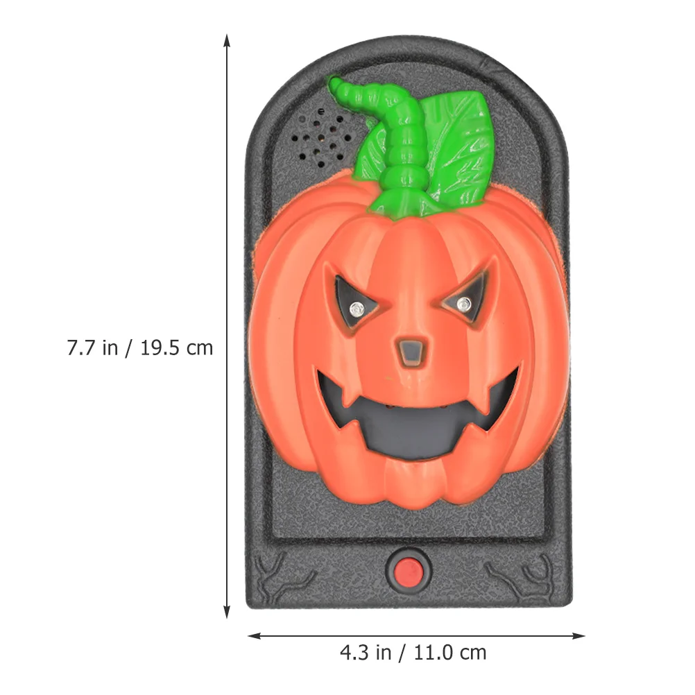 

Halloween Doorbell Glowing Skull Horror Decoration for Haunted Party Scary Sound Light Up Creepy Prop Glowing Doorbell