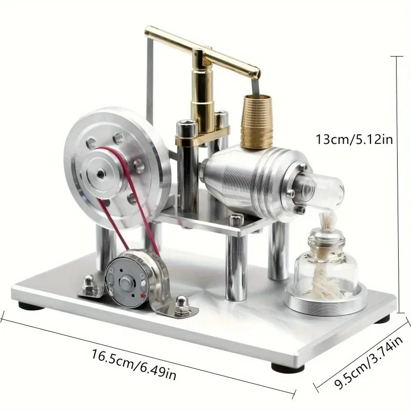 Power Stirling Engine Education Model DIY Steam STEM Learning Science Gift Decoration Model Collection Building Kit