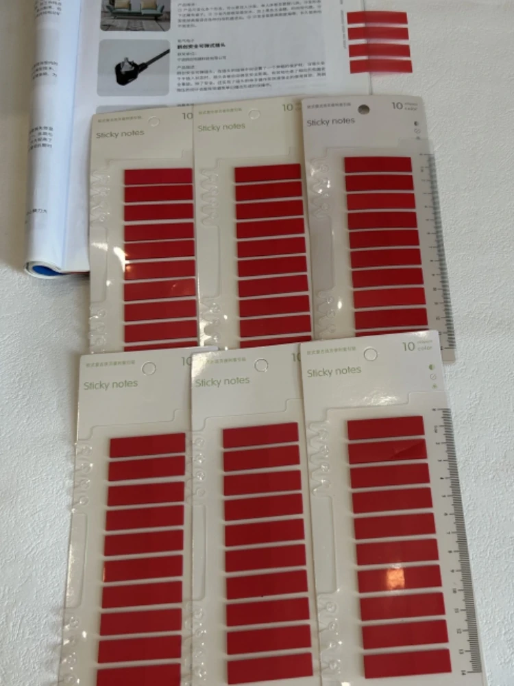6 paczek 1200 arkuszy przezroczyste karteczki samoprzylepne samoprzylepne książki z adnotacjami zakładki notatnik zakładki indeksowe artykuły papiernicze — zdjęcie produktu 7