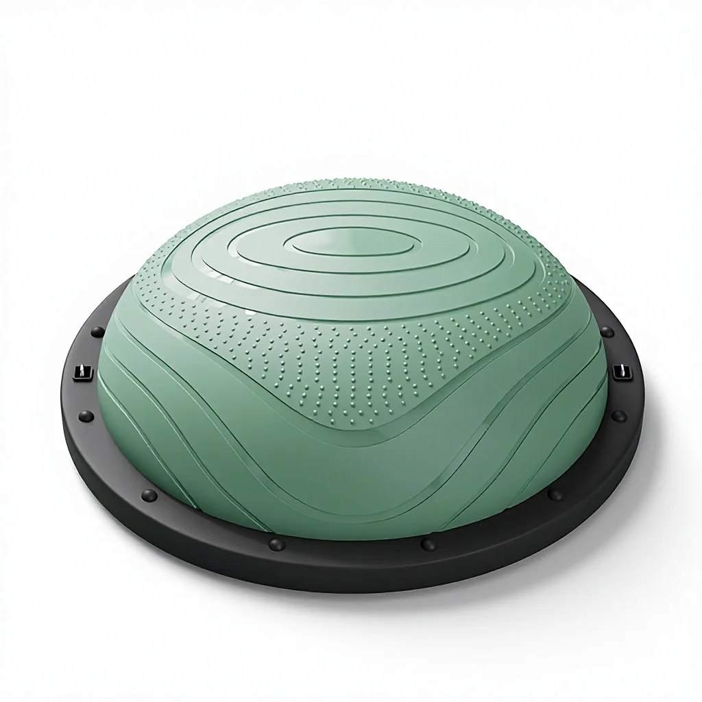 PVC Semi-circular Balance Wave Speed Ball Yoga Pilates Fitness Training Equipment for Running Sports