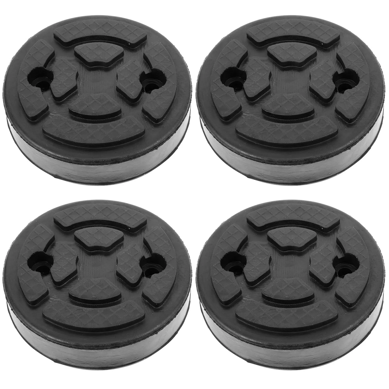 

4pcs Round Pads Floor Jack Lift Mat For Car Rv Trailer Jacking Puck Automotive Stand Adapter Jack Pads For Trailer Blocks