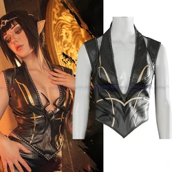 Baldurs Cos Gate 3 Cosplay Shadowheart Costume Fantasia Disguise Adult Women Leather Pants Outfit Female Halloween Carnival Suit