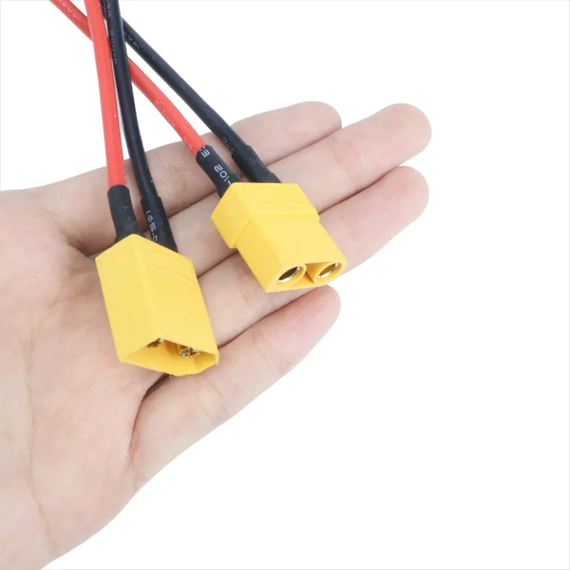 New Type 1/6PCS XT90 Male to XT90 Female Plug Extension Cable Lead Silicone Wire 14AWG for RCcars boats or planes lipo battery