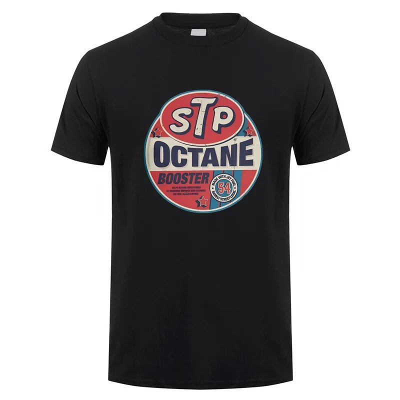 STP Octane Booster Funny Cool STP Printed T-shirt Men Women Cotton Loose Casual Short Sleeve Tshirt Men's T-shirt Men's Clothing