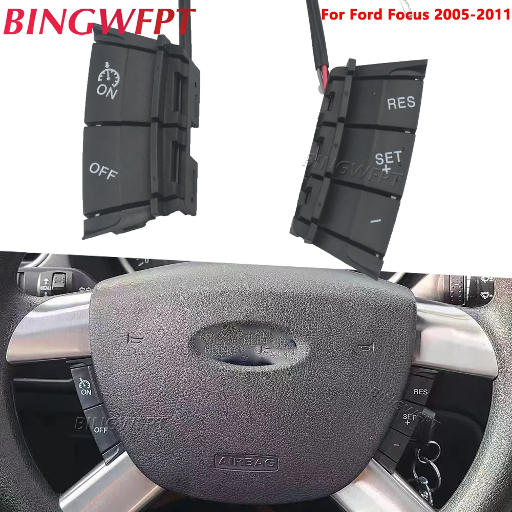 For Ford Focus 2 2005-2007 2008 2009 2010 2011 Cruise Control Switch Multifunction Fteering Wheel Button