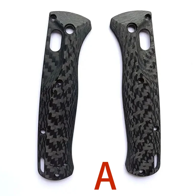 1 คู่เต็ม 3K คาร์บอนไฟเบอร์เครื่องชั่งน้ําหนัก Shank Handle Grips สําหรับ BM Bugout 535 มีดพับที่กําหนดเองจับวัสดุอุปกรณ์เสริม