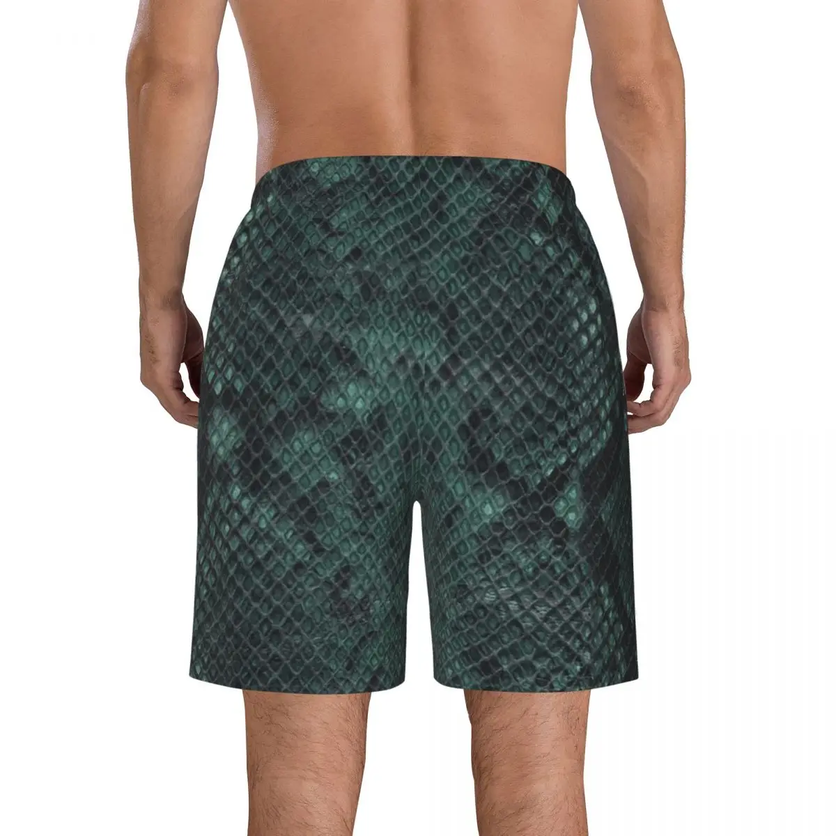 Snake Skin Reptile Trunks Beach Board Shorts Casual Quick Dry Swim Summer Men Pants