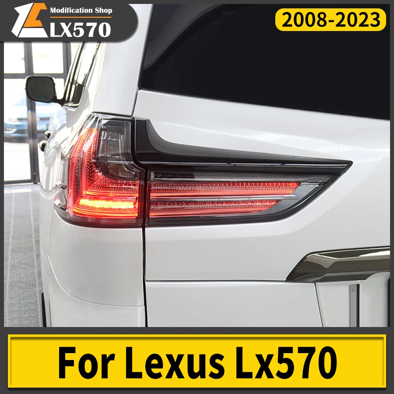 Car Light for 2016-2022 Lexus LX570 Dynamic Taillight Rear Fog Light Turn Signal Light Highlight Reverse and Brake Accessories