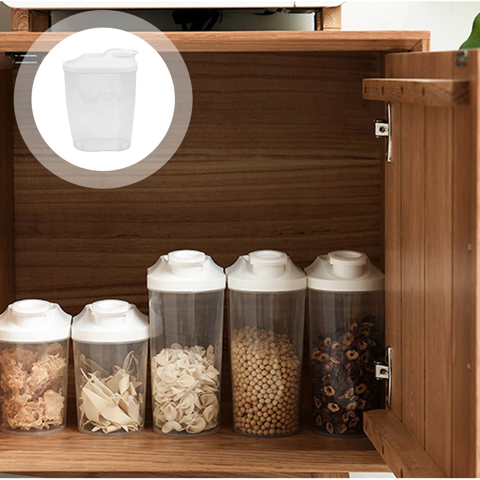 

Ergonomic Airtight Grains Jar Sealed Food Container Premium Material Household Dried Food Tea Dispenser Storage Box Canister For