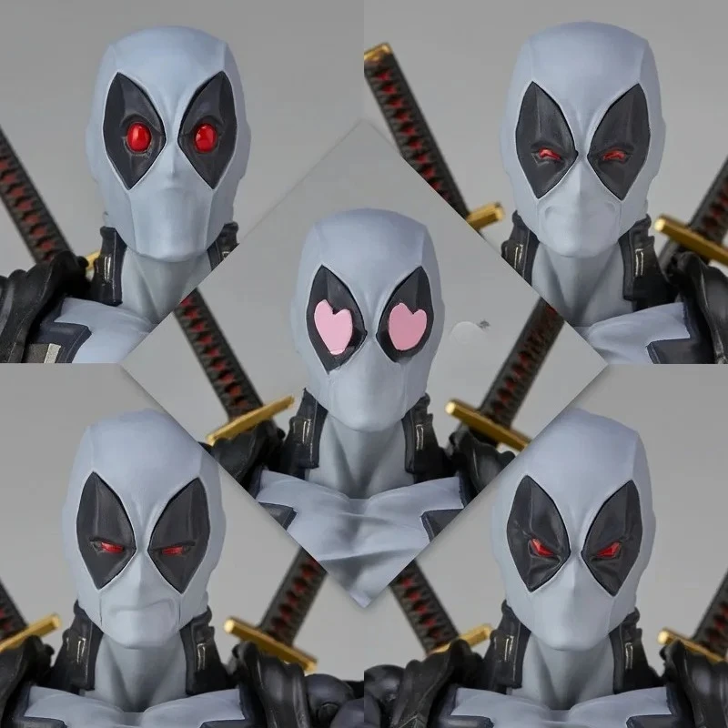 Increíble Yamaguchi 025EX Deadpool 3 Figura De Acción Colección De PVC 15cm Revoltech Wade Winston Wilson Figuras Móviles Modelo - view 6