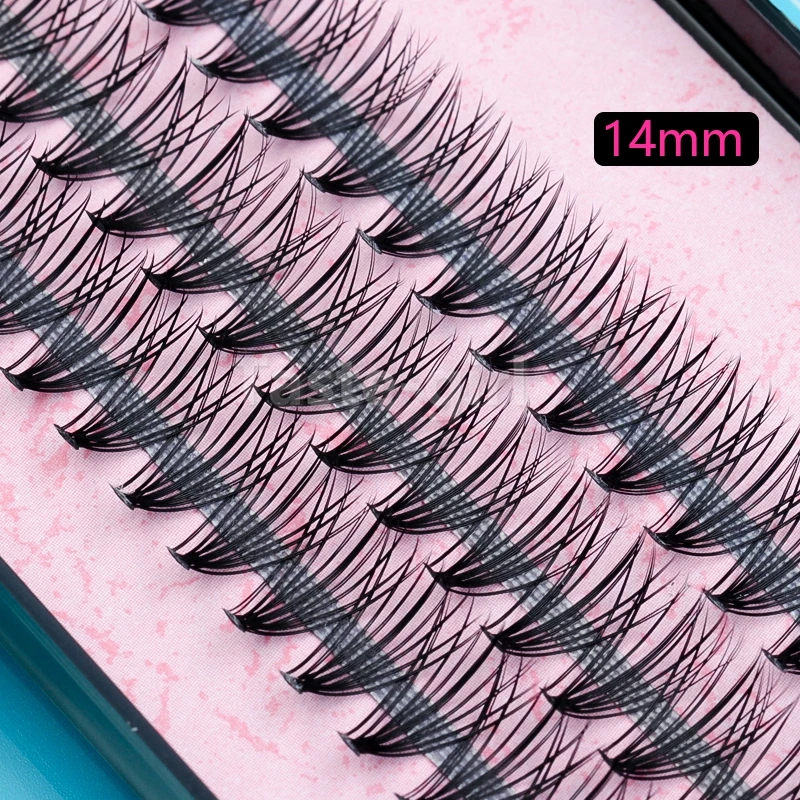 New Natural Long Black Individual False Eyelashes Eye Lash Extension Makeup Tool 57 Knots 8 10 12 14MM Available