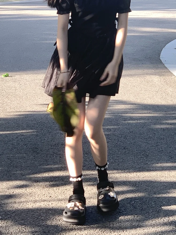 Garden Shoes 2023 Summer Women Slipper Outdoor Versatile EVA Thick Sole Shoes Holes Anti-slip Hollowed-out Beach Sandals Female