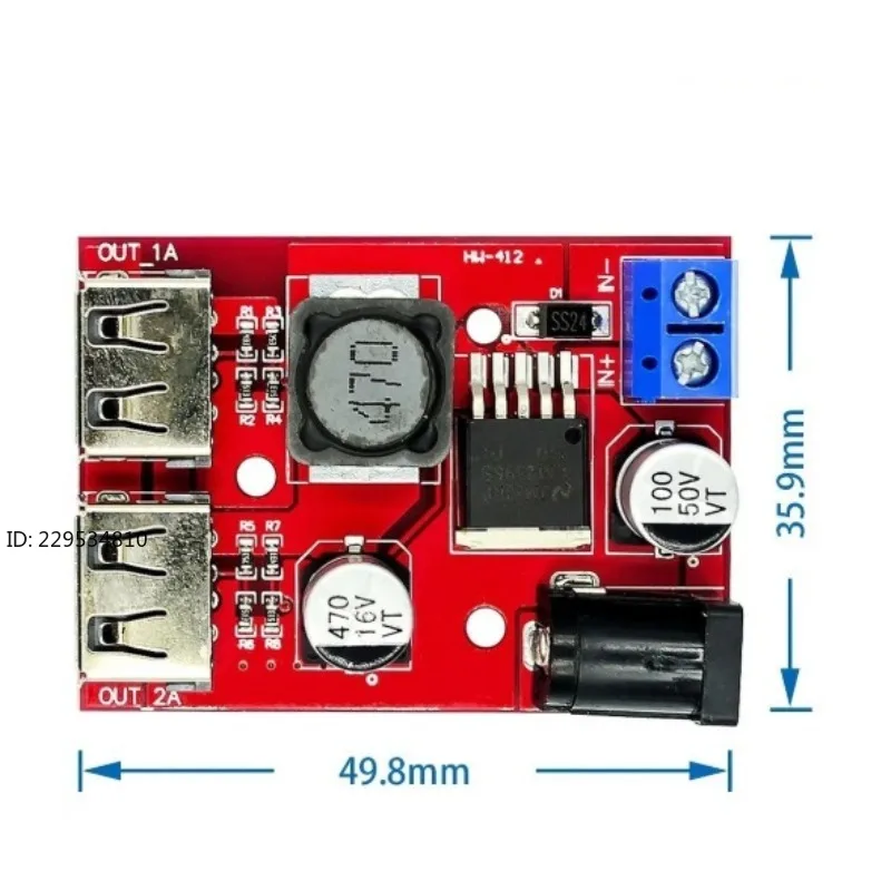 9V/12V/24V/36V to 5V 3A step-down module Car charging 10pc