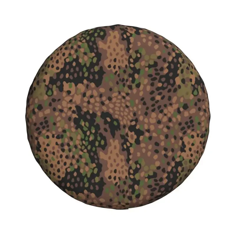 Pea Dot Military Camo Spare Wheel Tire Cover for Mitsubishi Pajero Army Tactical Camouflage RV SUV Camper Vehicle Accessories