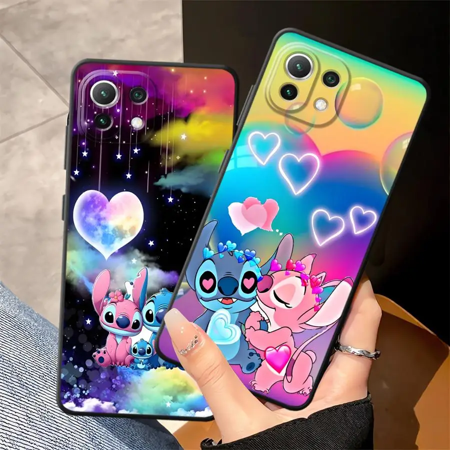 เคสโทรศัพท์แบบนิ่มสำหรับ Xiaomi Mi 10T 9 11T 14 Pro 9T CC9Pro 13 10 11 13 Lite ลายดิสนีย์ สติทช์ คู่รัก