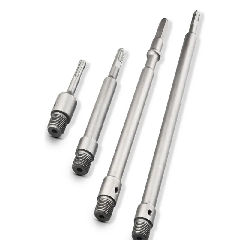 Maniglia quadrata/rotonda/esagonale Gambo Adattatore Manicotto Collegamento Asta di conversione Presa a testa quadrata Asta di prolunga Sega a tazza 30~160mm