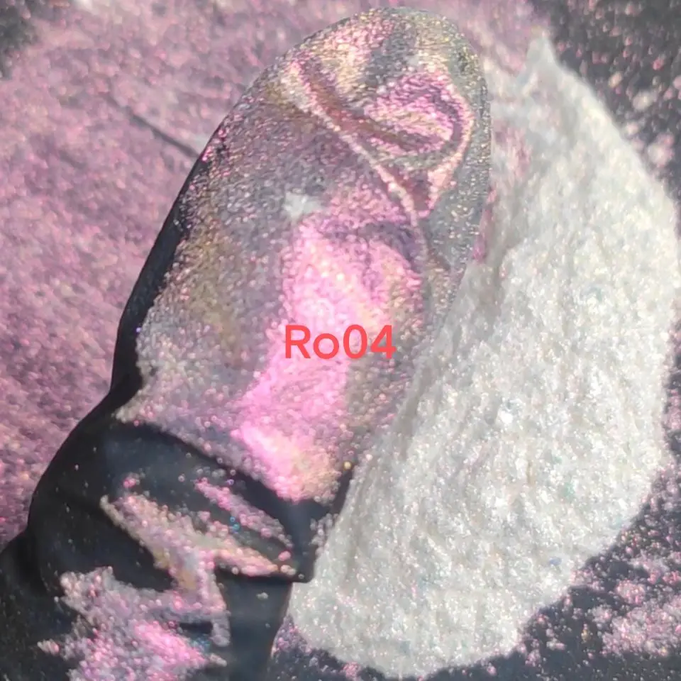 25g 60-320um Iridescent White Chameleon pearl Pigment  powder ColorShift Automotive Car Paint Pigment Powder