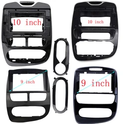 2 Din 9/10.1 Inch Car Radio Fascia Panel Frame for Renault Clio 4 2012-2019 Dashboard ABS+PC Plastic Installation Trim Kit