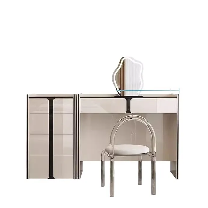 

Yjq Italian minimalist light luxury dresser chest integrated bedroom makeup table