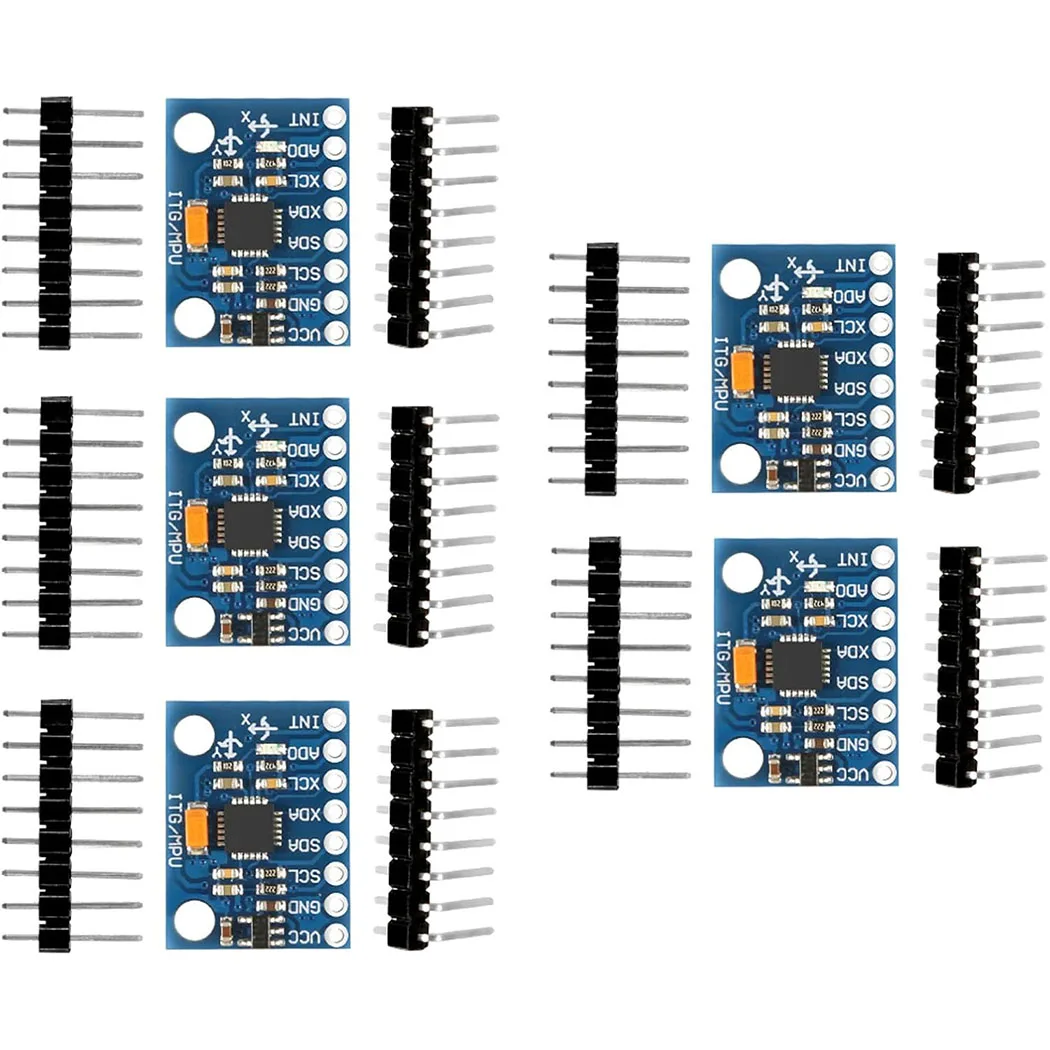 1/5/10pcs GY521 GY-521 MPU6050 IIC I2C Interface 3 Axis Analog Gyroscope Sensor Accelerometer Compatible Module for Arduino
