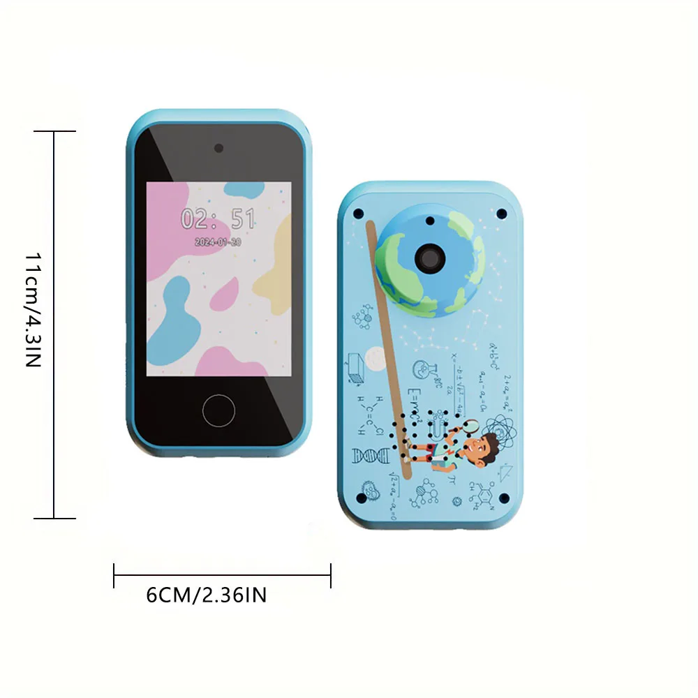 Kids camera Toys for Toddler Cell Phones Toy with 2.4 inch Touch screen Camera MP3 Learning Smartphone Childrens Fake Cellphone