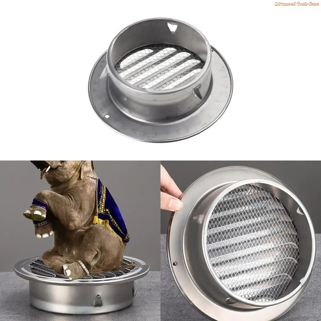 

Круглые стальные вентиляционные решетки 100 мм с защитными стальными вентиляционными крышками Металлические круглые отверстия