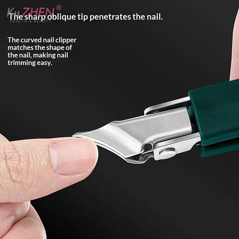 Tagliaunghie antispruzzo Tagliaunghie per unghie incarnite in acciaio inossidabile Pinze diagonali Tagliaunghie per uso domestico Strumenti per manicure