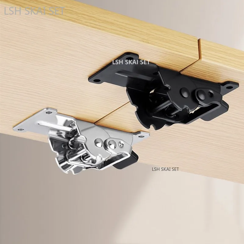 2pcs 90/180-degree Thickened Self-locking Folding Hinge Chair Desk Table Support Hinge Furniture Hardware Cabinet Shelf Bracket
