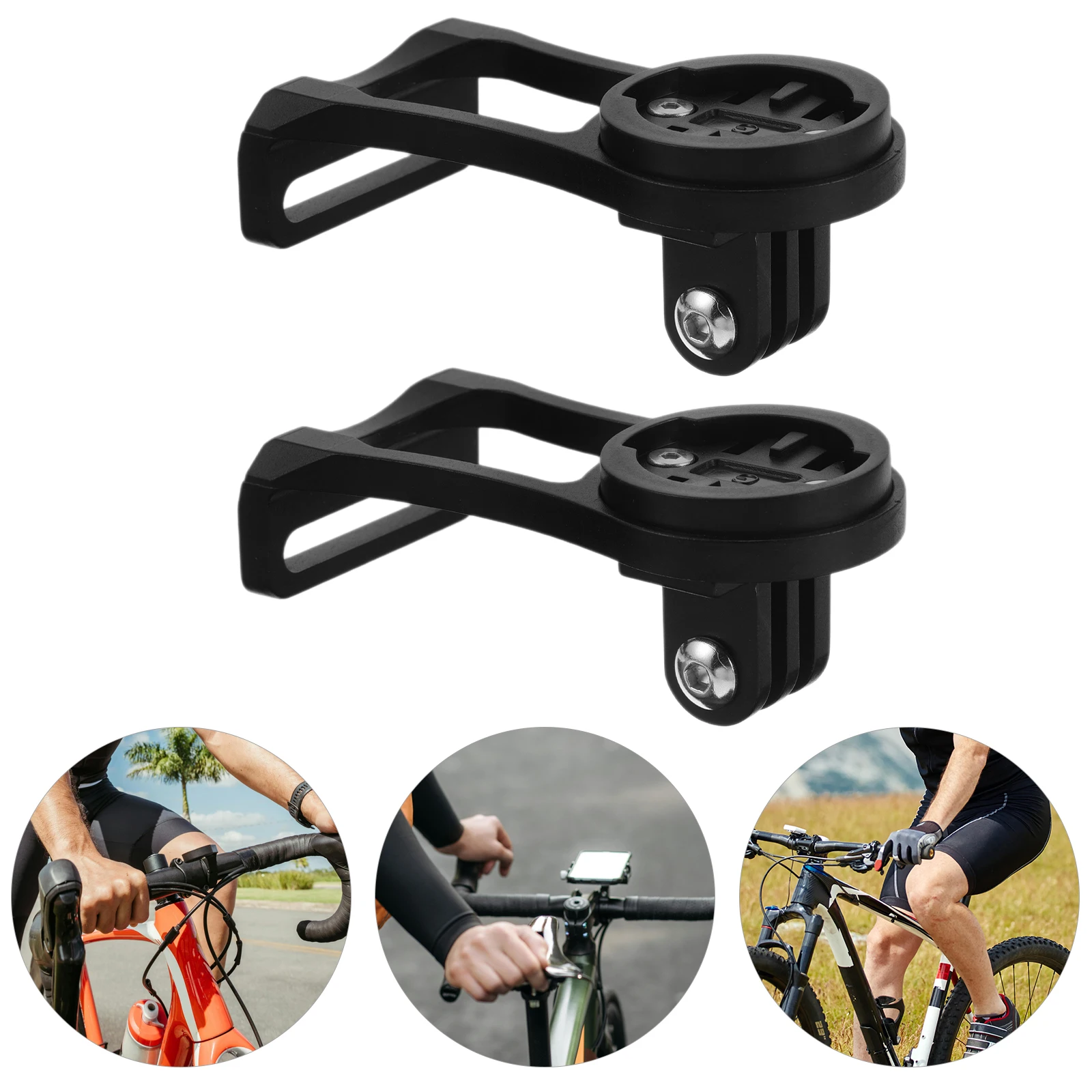 

2 Sets Bike Extension St Bicycle Light Extender Riding Aluminum Alloy Exercise Camera H Bracket Adapter Sport