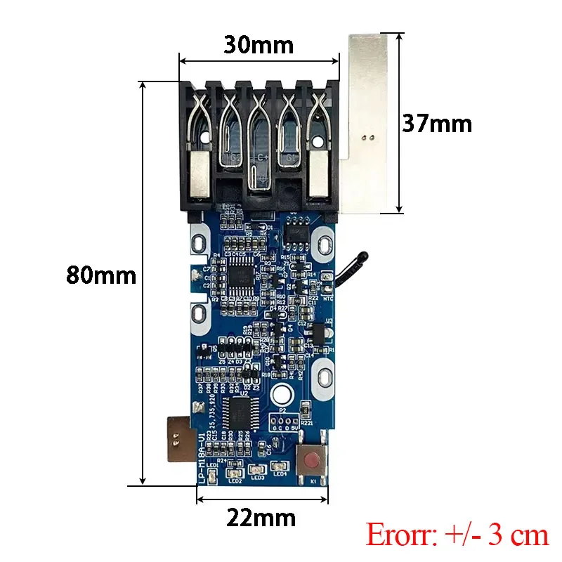 BSM PCBA For M18 18650 Li-ion Battery Management System Charging Protection Circuit Board For Milwaukee 18V Lithium Ion Battery