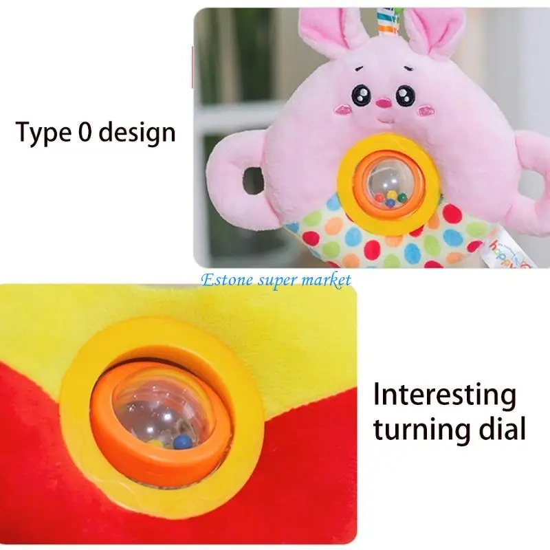 090B 幼児パズルおもちゃベッド/ベビーカーガラガラぶら下げアクセサリー新生児に適した幼児おしゃぶり用品