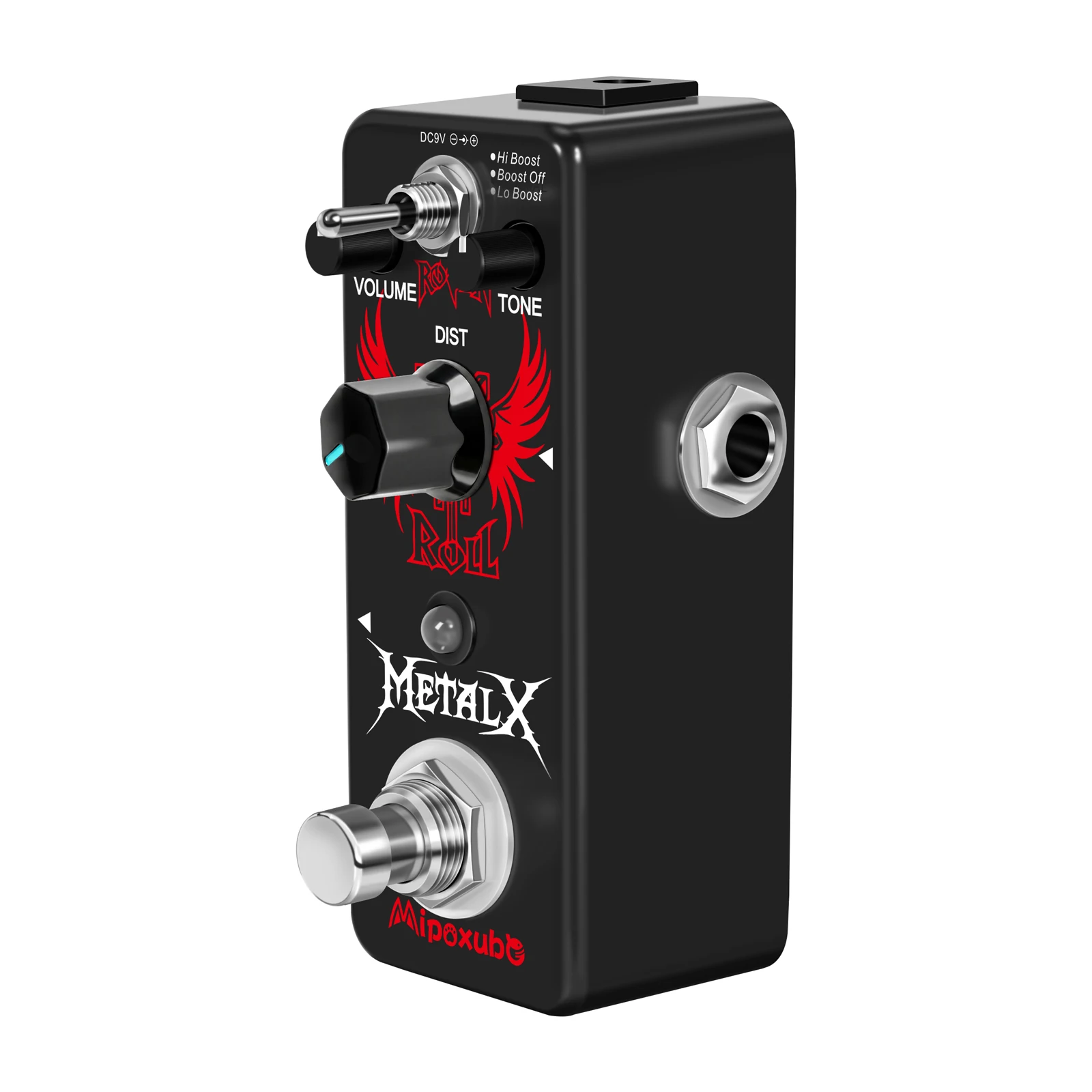 Mipoxube Metal X Distortion Pedal Holy War Heavy Metal Analog Pedal for Electric Guitar Classic 80's Metal Sound Bypass view 4