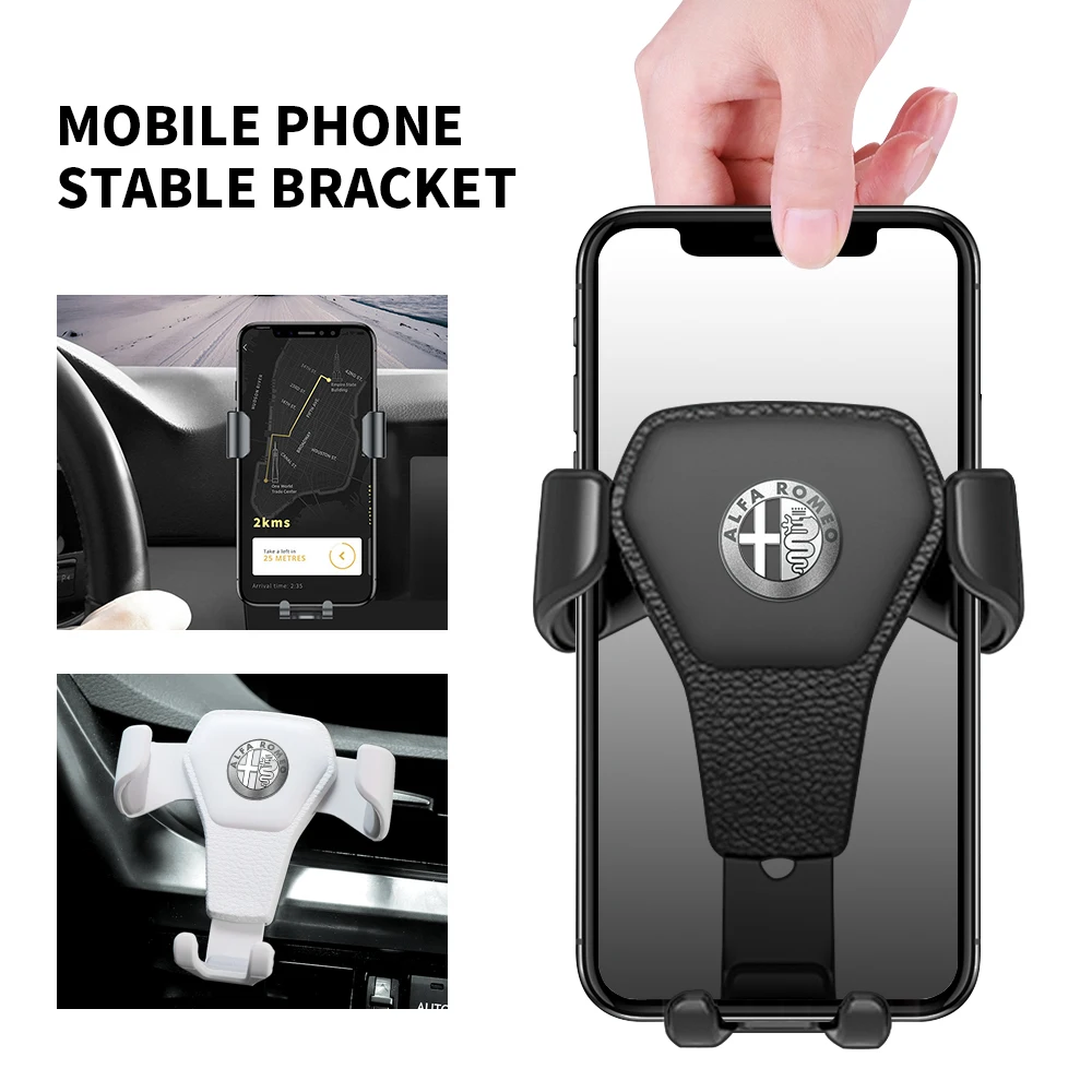 

Автомобильный держатель для мобильного телефона, датчик гравитации воздуха, автоаксессуары для Alfa Romeo Giulia Stelvio Giulietta 156 159 147 Mito Brer