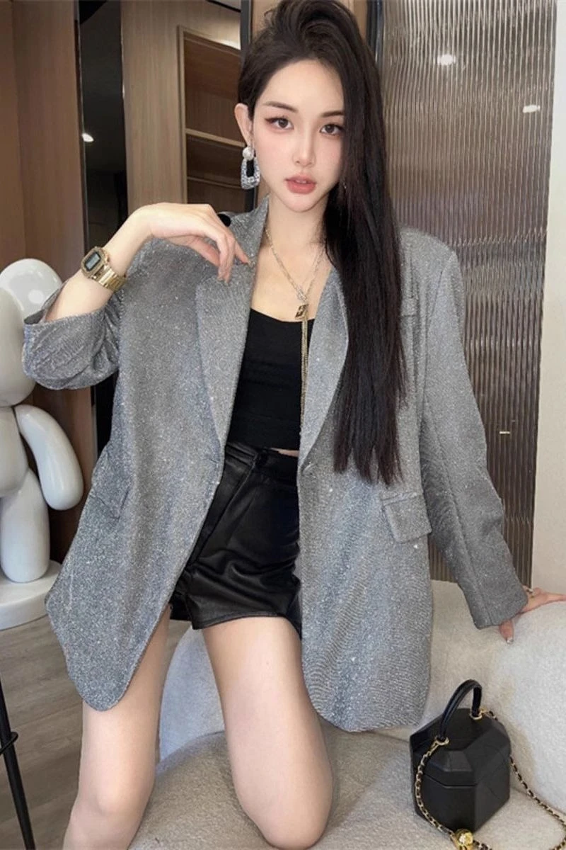 

Plus Size Women's Blazer Oversized Loose Fit Casual Jacket Petite Fall Fashion Work Office Coat Stretchy Comfortable