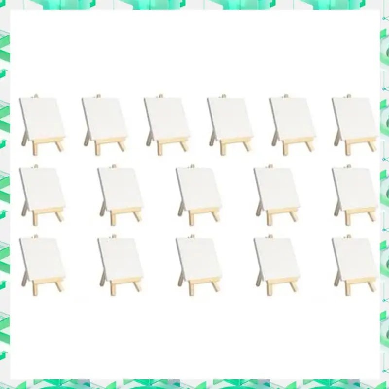 

FIZP Mini Canvases With Easel Sets, Small Painting Canvas With Mini Easel 4 X 4 Inch Art Canvases Painting Kit