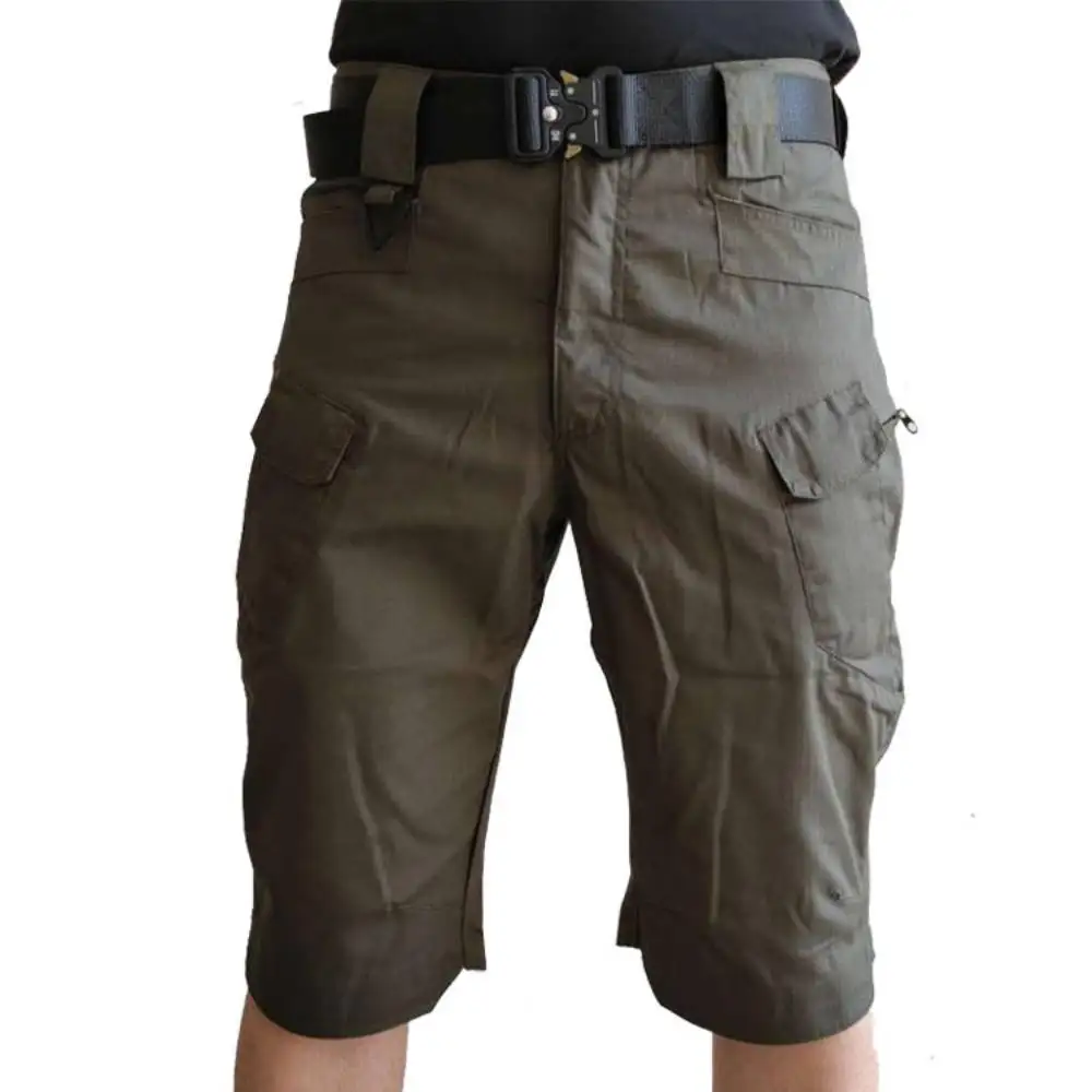 Military Tactical Shorts Commuting Training Multi-Pocket Short Pants Mens Daily Casual Sweatpants Cargo Overalls Trousers