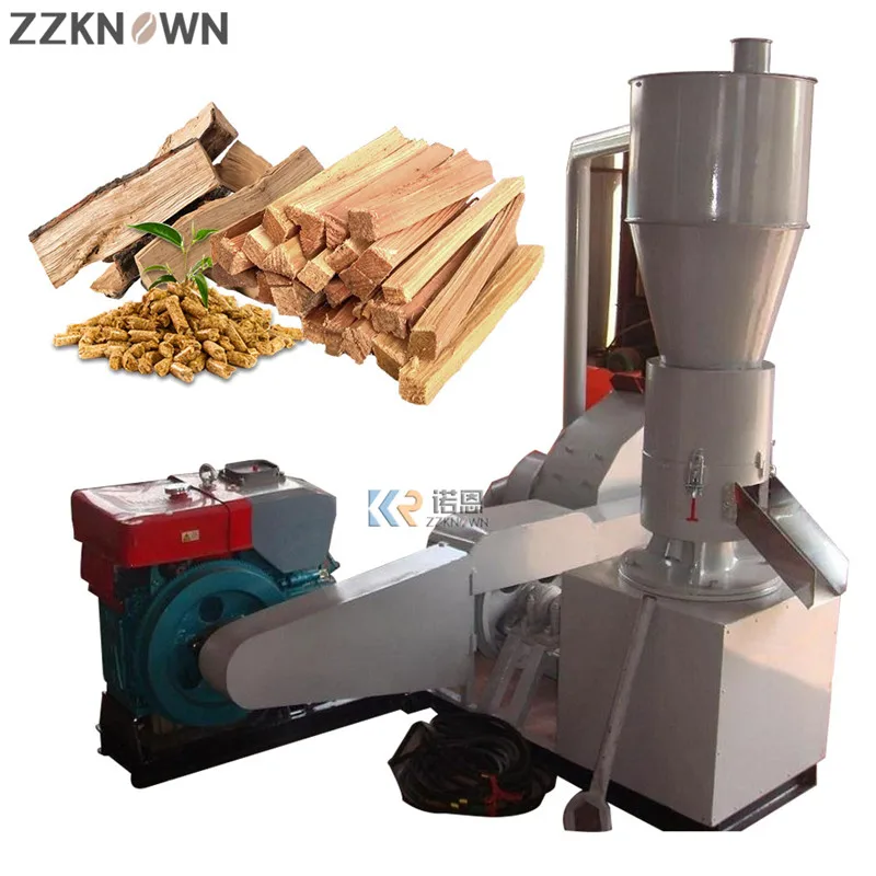 Combined Hammer Mill Wood Fuel Pellets Extruder Wood Sawdust Pellet Machine