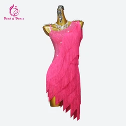 Latin Dance Dress Girl Line Clothing Women Wear Sport Costume Female Skirt Cabaret Suit Ballroom Formal Practice Samba Dancewear