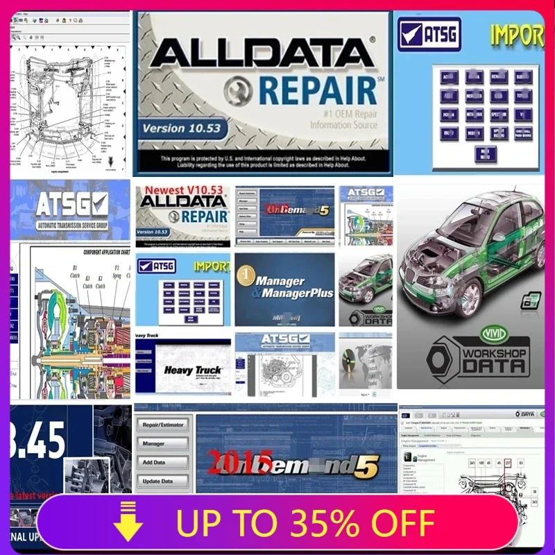 2026 Hot Sale Alldata Auto Repair Software All Data 10.53v Vivid Workshop Data Automotive Tech Latest Car software in 1TB HDD