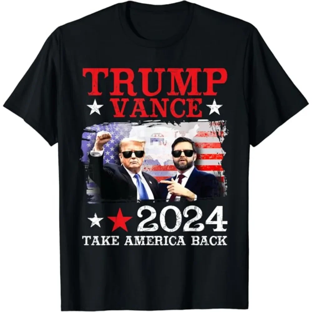 Trump Vance 2024 Donald Trump J.D. Vance Take America Back T-Shirt