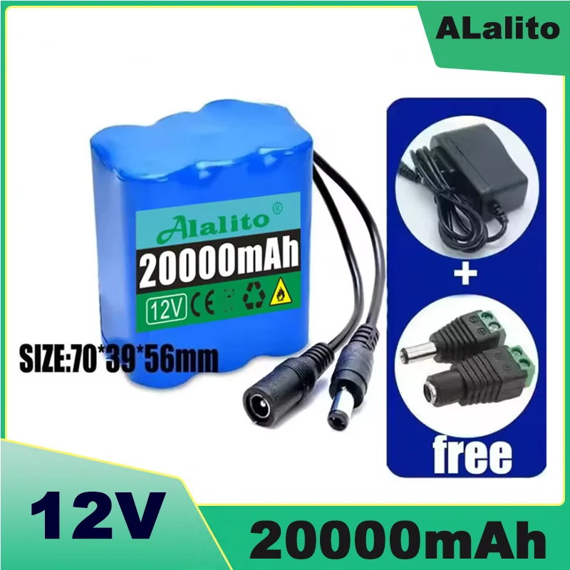 Durable high capacity 3S2P-3S5P 12V 50Ah 18650 lithium-ion rechargeable battery with Bms lithium battery pack protection board