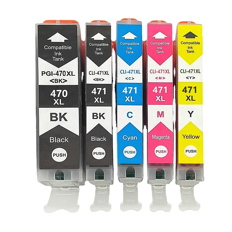15X Pour Canon 470 471 PGI470 CLI471 IGP 470 CLI 471 Compatible Cartouche D'encre pour Canon PIXMA MG5740 MG6840 TS5040 TS6040 Imprimante