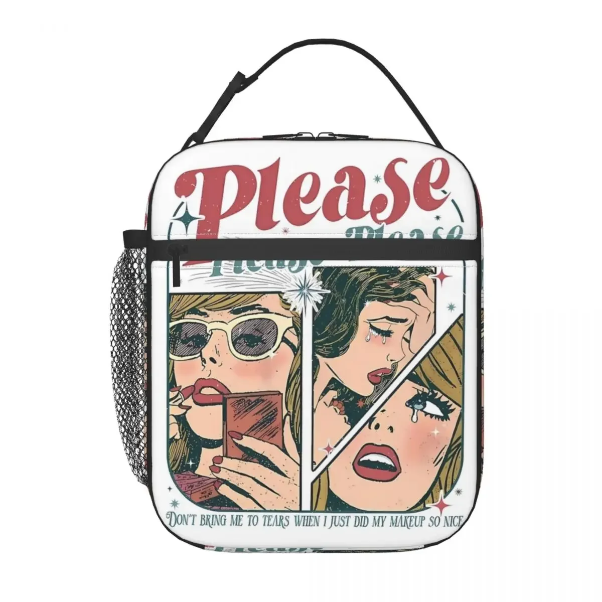 Insulated Lunch Bags Please Please Please Sabrina Carpenter Merch Storage Food Box Ins Style Thermal Cooler Lunch Box For Picnic