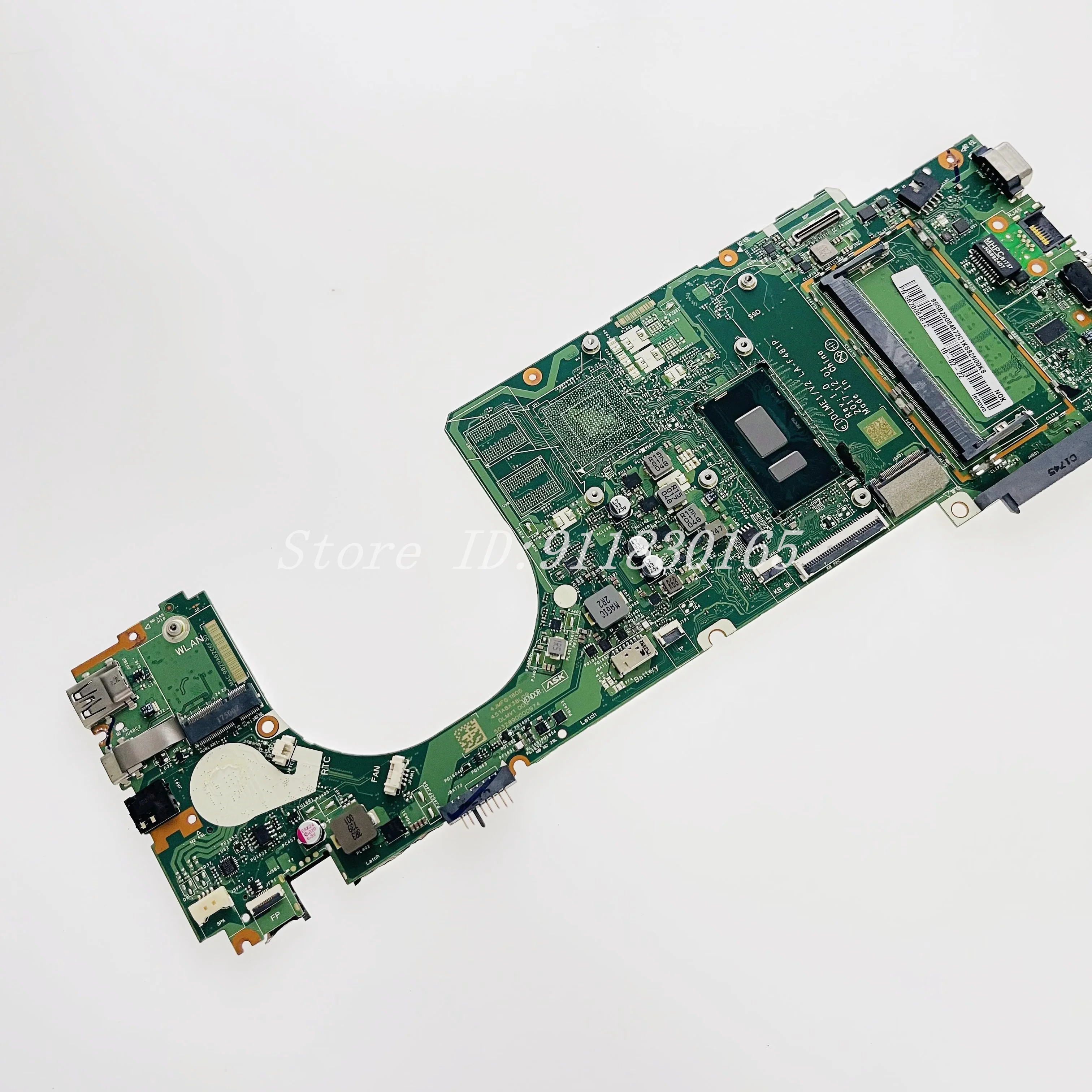 Imagem -05 - Placa-mãe Portátil para Lenovo Dlme1 v2 La-f481p V33014ikb Cpu Core i3 i5 i7 Uam 4gb de Ram 5b20q64672 100 Trabalho